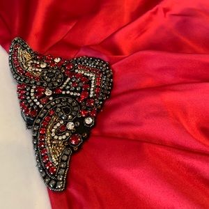 Eliza J. One Shoulder Red Evening Dress